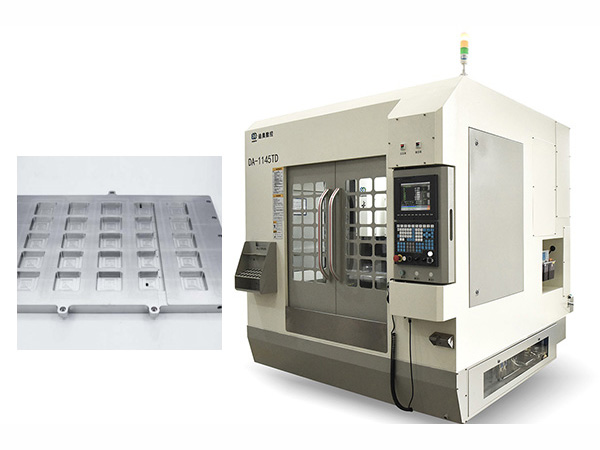  铝件精雕机，三头重切削批量精加工 