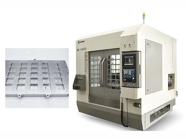  铝件精雕机，三头重切削批量精加工 